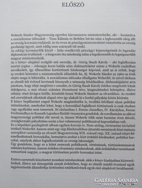 Görög Staub Károly, Patay Géza: Wekerle Sándor