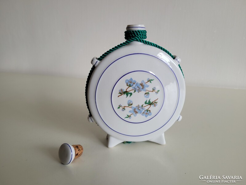 Régi retro Hollóházi porcelán kulacs Takarékszövetkezet