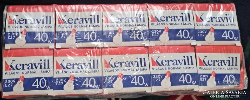 Retro KERAVILL világos normál lámpaizzó 40 W 10 db