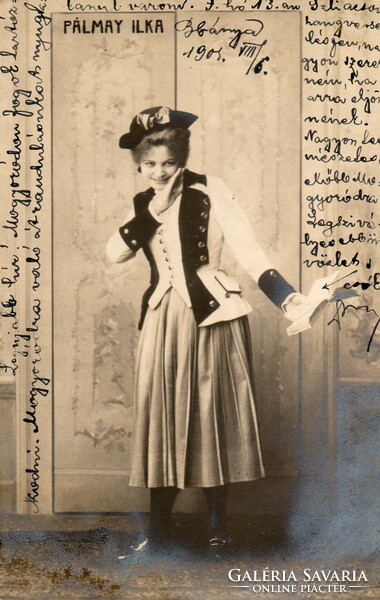 Képeslap: Színészek, Pálmay Ilka. 1901.