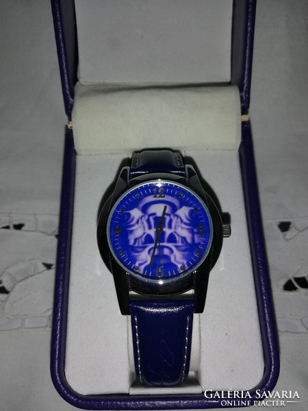 Női szignózott karóra, Ed Hardy stílusú  D