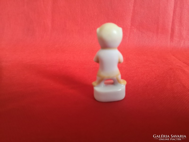 Herendi artdeco maci (medve) - mini figura