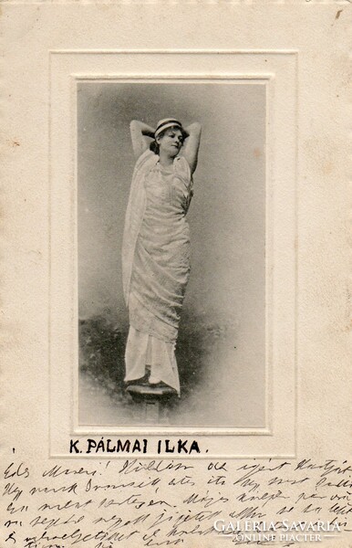 Postcard: actors, Ilka Pálmay. 1901.