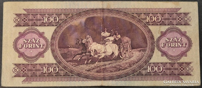 Hungary 100 forints 1962.10.12.