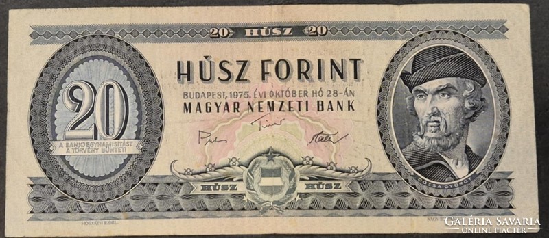 Magyarország 20 forint 1975.10.28.