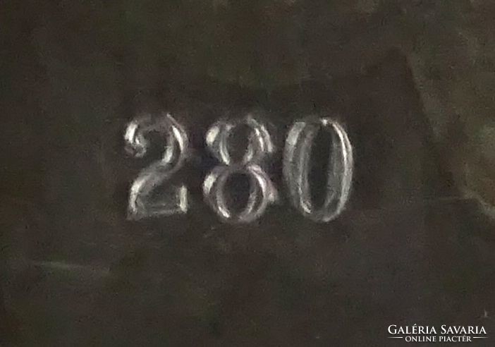 1T867 Régi ezüstözött szecessziós WMF tál falitál