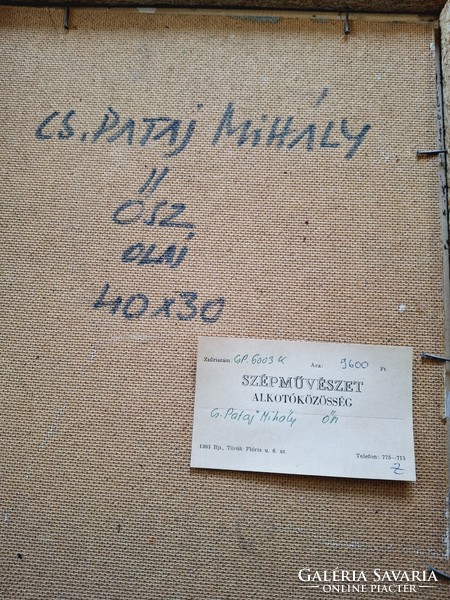 Cs. Pataj Mihály: Ősz, 40 x 30 cm, olaj, festmény