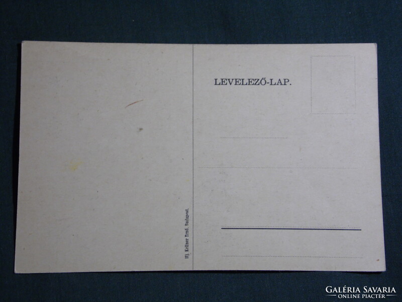 Képeslap,Agárd,Protestáns templom látkép,grafikai,rézkarc,Kellner Ernő kiadás Budapest,,1920-