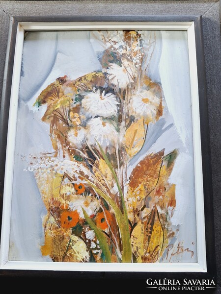 Cs. Pataj Mihály: Ősz, 40 x 30 cm, olaj, festmény