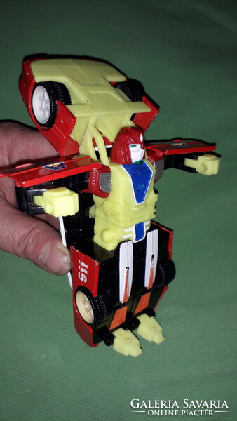 Retro fém TRANSFORMERS ALAKÍTHATÓ - TŰZOLTÓ parancsnoki autó 15 cm a képek szerint