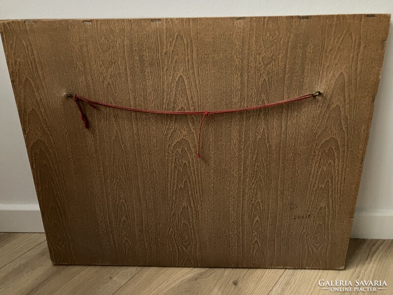 Wonderful watercolor painting, country house, chain bridge