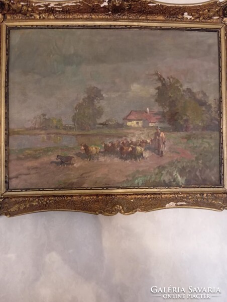 Csallóközi Farkas Lőrincz  77x58 cm+ a keret