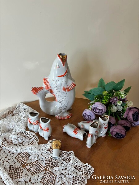 Gyönyörű Polonne italos halas feles készlet