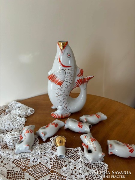 Gyönyörű Polonne italos halas feles készlet