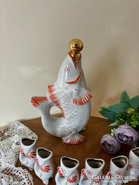 Gyönyörű Polonne italos halas feles készlet