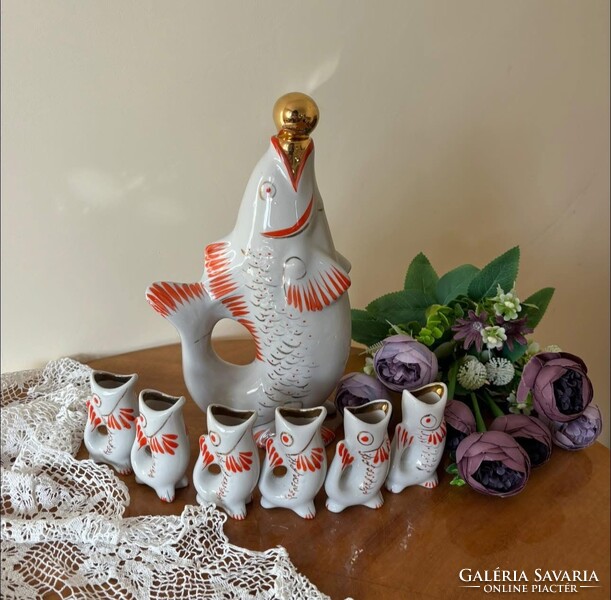 Gyönyörű Polonne italos halas feles készlet