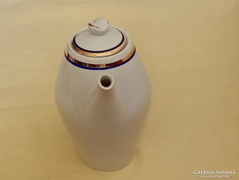 Porcelán tea vagy kávé kiöntő teás kanna Jarolina Lengyel retro 10x17cm