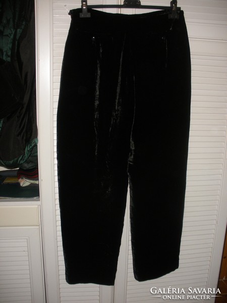 Selyem - pamut tükörbársony nadrág