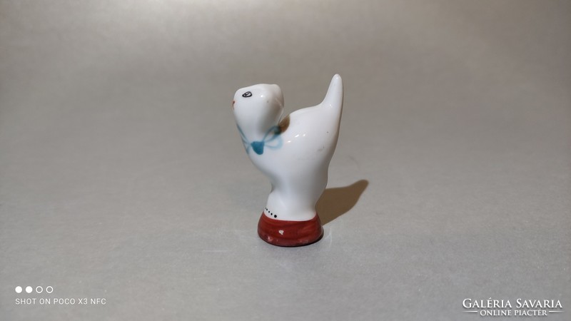 Hollóházi porcelán mini cica csikk elnyomó macska darabáron 2 darab elérhető