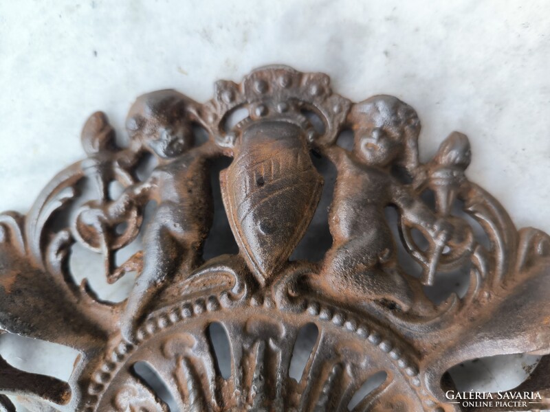 Gyönyörű antik mennyezet Rózsa angyalok öntöttvas lüszter làmpa alkatrész dekoráció film színház