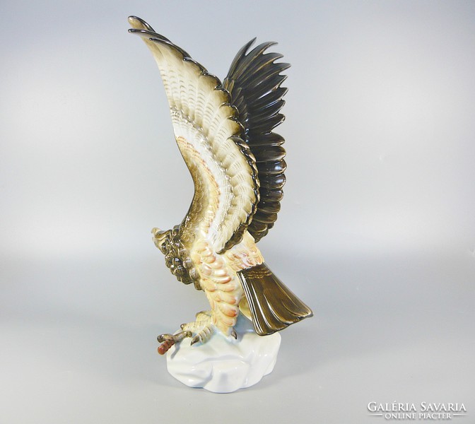 HERENDI MíTIKUS RAGADOZÓ, TURUL MADÁR PORCELÁN FIGURA, 34 CM. HIBÁTLAN ! (B044)