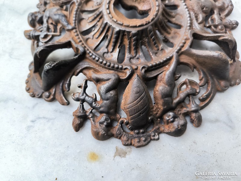 Gyönyörű antik mennyezet Rózsa angyalok öntöttvas lüszter làmpa alkatrész dekoráció film színház