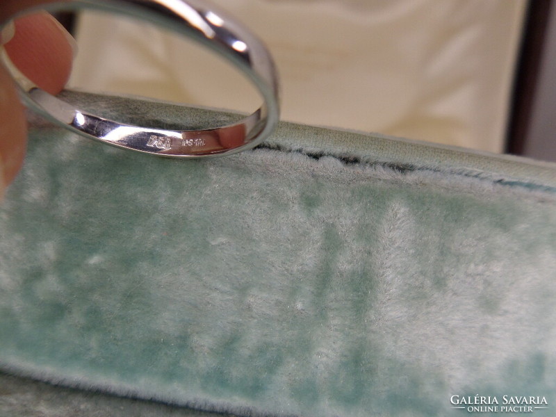 Fehérarany brilles szoliter gyűrű cca 0.28 ct