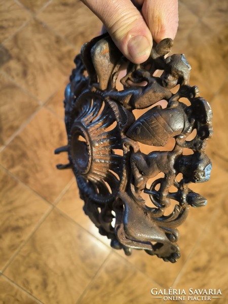 Gyönyörű antik mennyezet Rózsa angyalok öntöttvas lüszter làmpa alkatrész dekoráció film színház