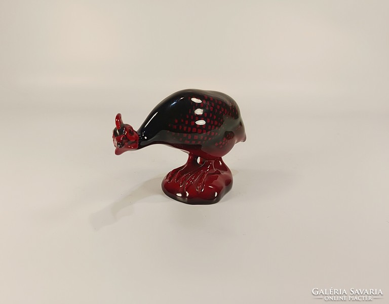 ROYAL DOULTON - FLAMBÉ, ÖKÖRVÉR MÁZAS PULYKA FIGURA! (H131)