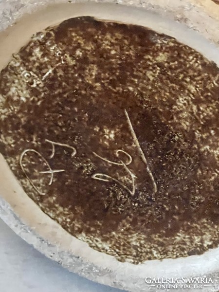 Pirogránit padlóváza a Zsolnay gyárból, 56 cm magas