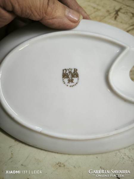 Porcelán reggeliző szett eladó! Capuccinó pohár alátéttel 5 db eladó!