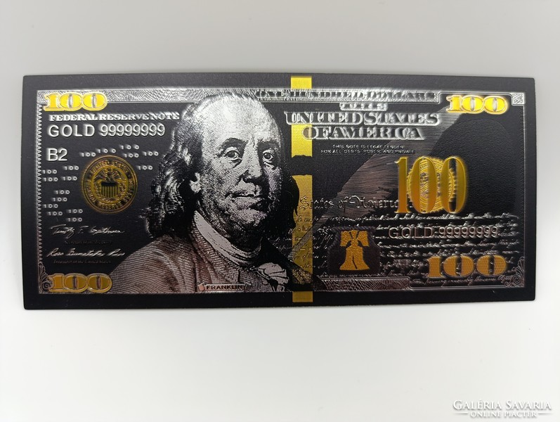 Aranyozott 100$ bankjegy