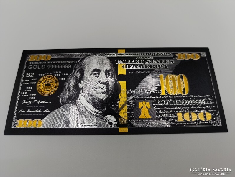 Aranyozott 100$ bankjegy