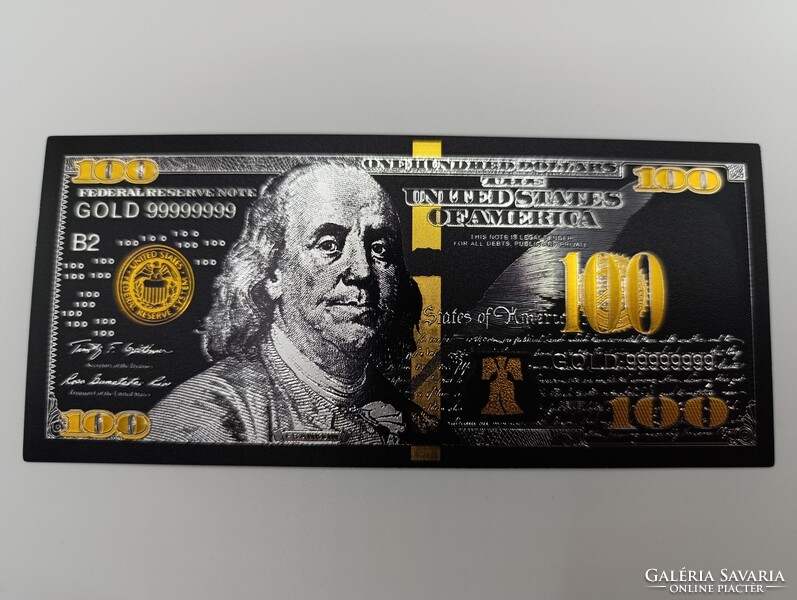 Aranyozott 100$ bankjegy