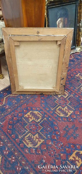 Olvashatatlan szignóval Női Akt portré. Nagyon szépen megfestett. 40x50-es keret nélkül.
