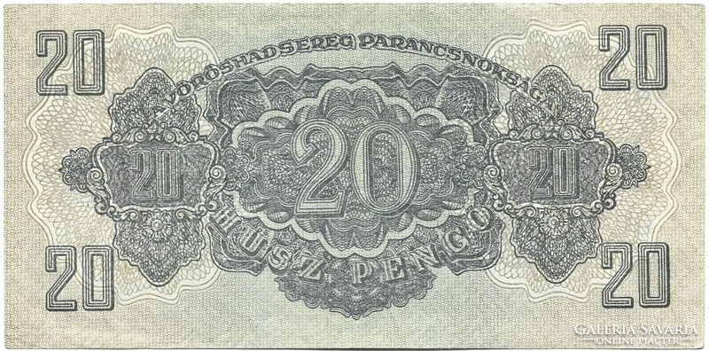 20 pengő 1944 VH. számozás 3 mm. 3.