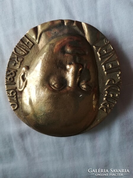 BRONZ PLAKETT ALKOTÓ VÁRÓ MÁRTON