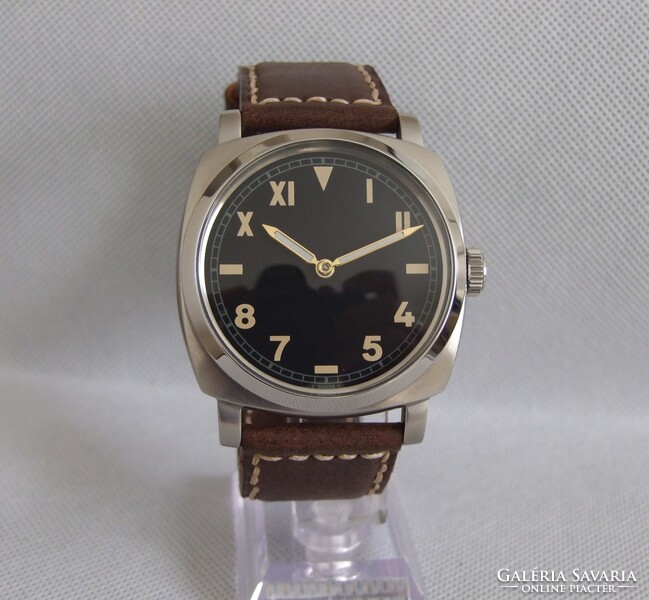 Gyönyörű ROLEX egyedi zsebóra beépítés Panerai stílusú 47 mm-es acél tokban!