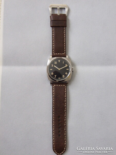 Gyönyörű ROLEX egyedi zsebóra beépítés Panerai stílusú 47 mm-es acél tokban!
