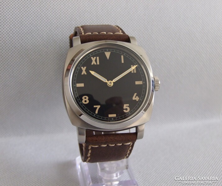 Gyönyörű ROLEX egyedi zsebóra beépítés Panerai stílusú 47 mm-es acél tokban!