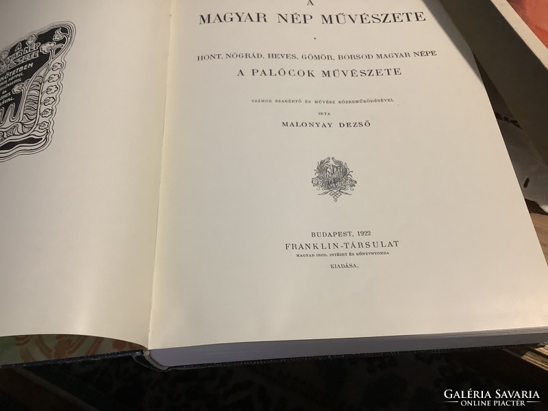 Malonyai Dezső - A magyar nép művészete 1-5 . Franklin Társulat kiadványa