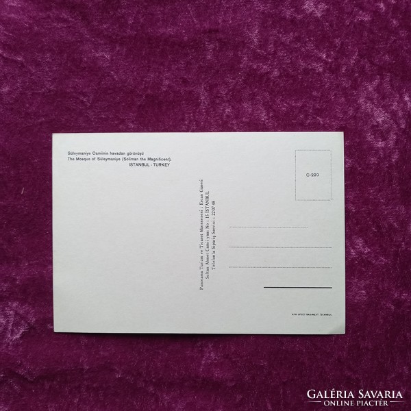 Régi képeslap Isztambul - színes, postatiszta