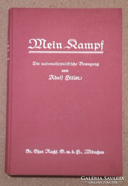 Adolf HItler Mein Kampf 1927 hand signature 1939