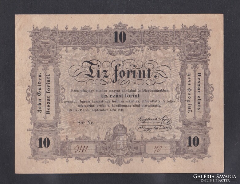 10 Forint 1848 (VF)