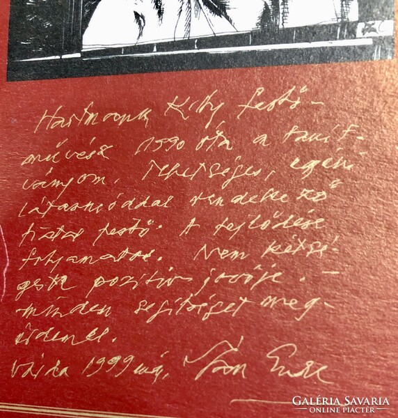 Szász Endre tanítványának ,Hartmann Kitty festőművésznőnek  alkotása !
