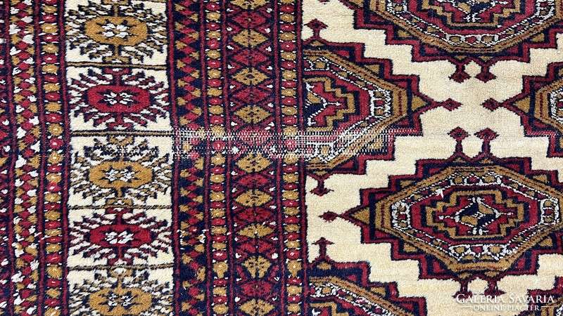 3812 Pakisztáni Bokhara kézi csomó gyapjú perzsa Szőnyeg 135X240CM INGYEN FUTÁR