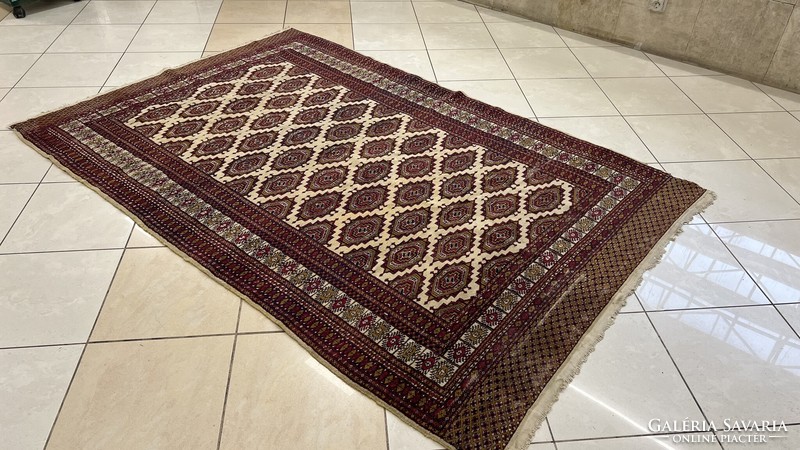 3812 Pakisztáni Bokhara kézi csomó gyapjú perzsa Szőnyeg 135X240CM INGYEN FUTÁR