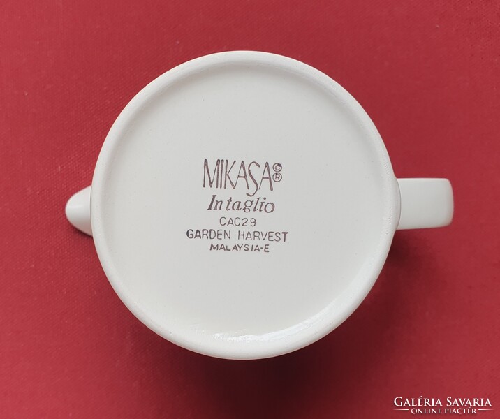 MIKASA In taglio porcelán tej tejszín kiöntő körte mintával mártásos