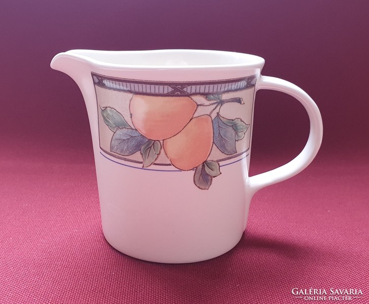 MIKASA In taglio porcelán tej tejszín kiöntő körte mintával mártásos