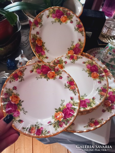 Royal Albert  Old Country Roses  porcelán sütis készlet